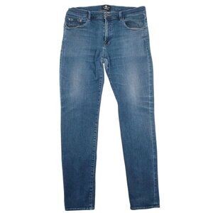 7 For All Mankind Jeans Mens 36 Luxe Sport Adrien Skinny Stretch Denim Pants 36x